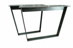 Industrial Steel Trapezoid Table Frame Pair